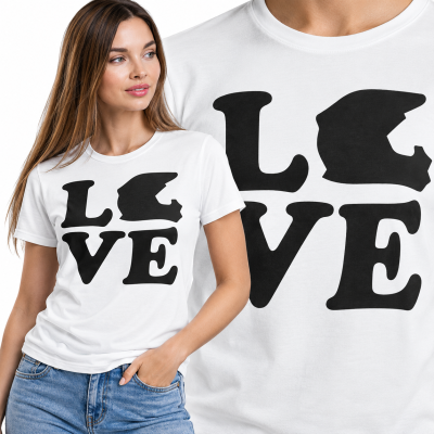 KOSZULKA ŚMIESZNA  DAMSKA LOVE CROSS
